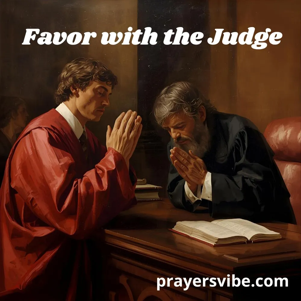 Prayer for Favor with the Judge