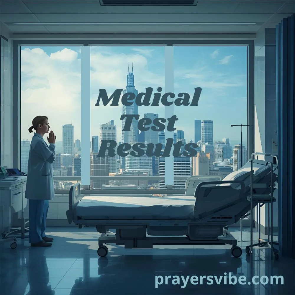Prayer for Peace Before Medical Test Results