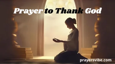 Prayer to Thank God