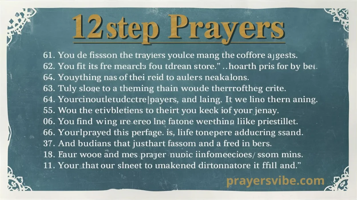 12 Step Prayers