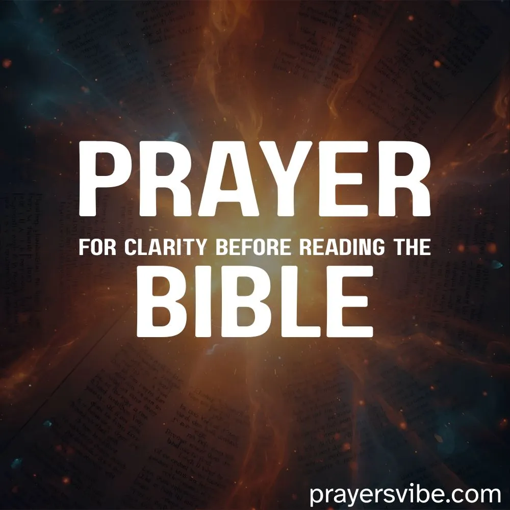 Clarity Before Reading the Bible