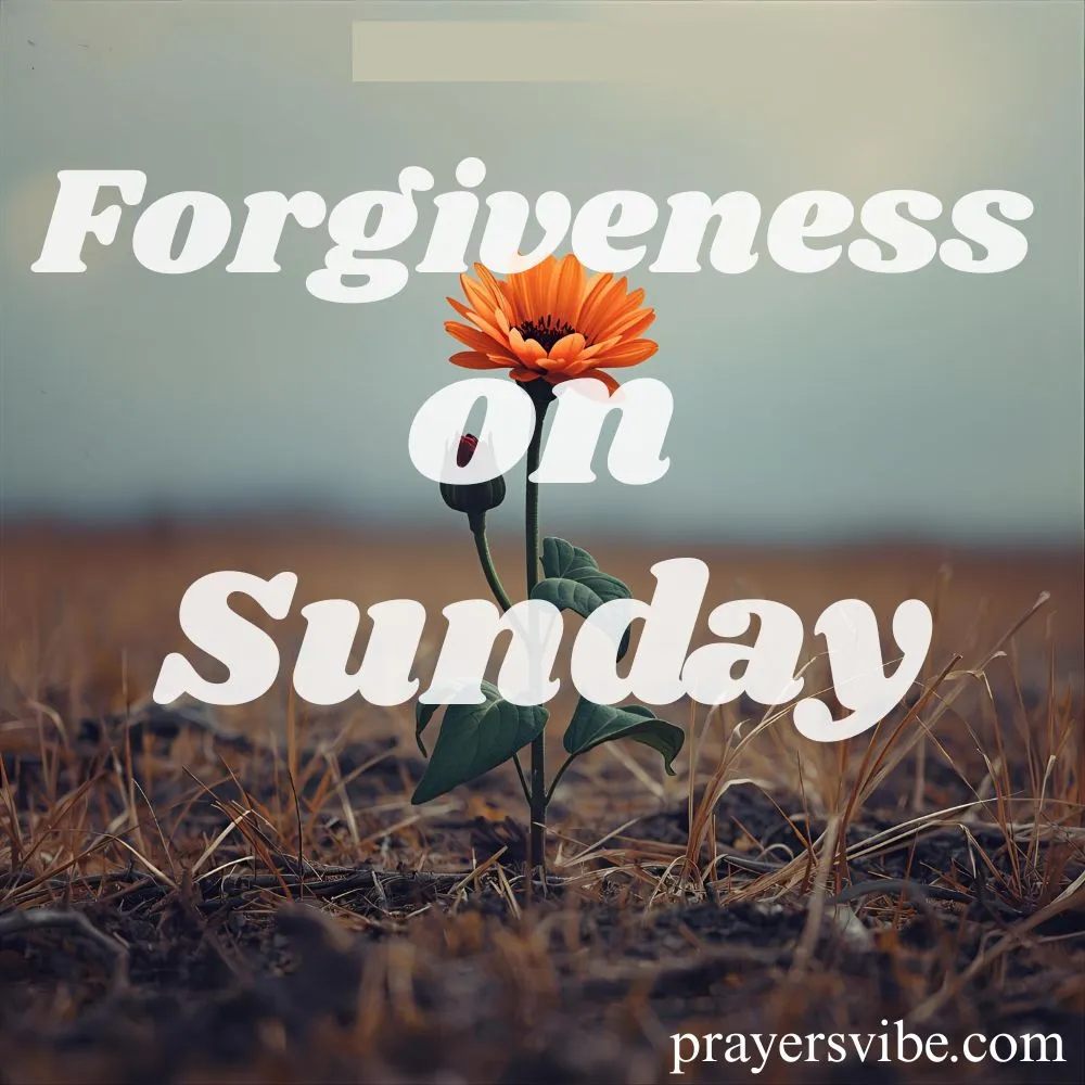 Forgiveness on Sunday