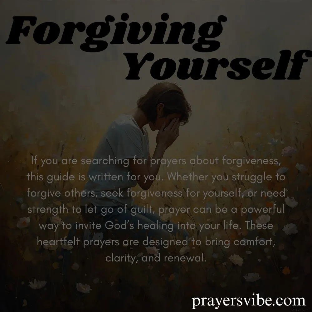 Prayer for Forgiving Yourself