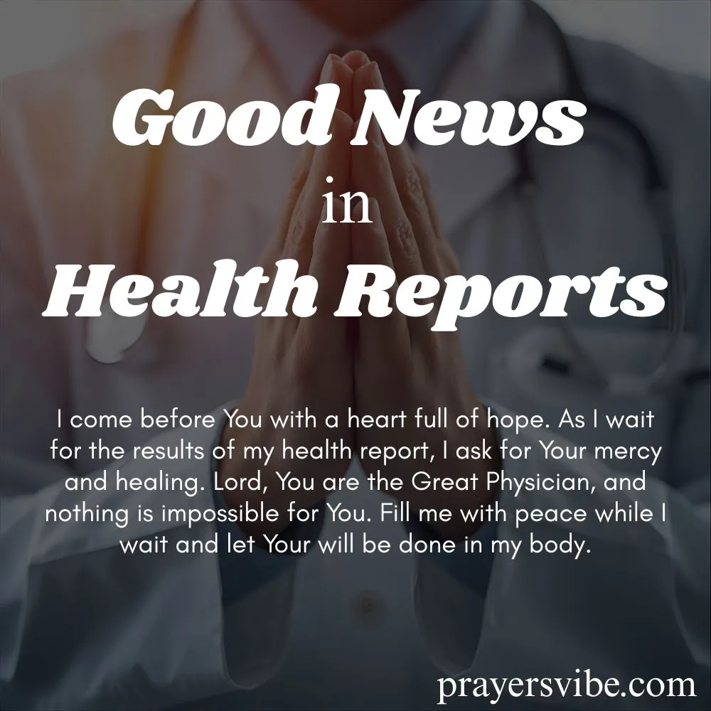 Good News in Health Reports