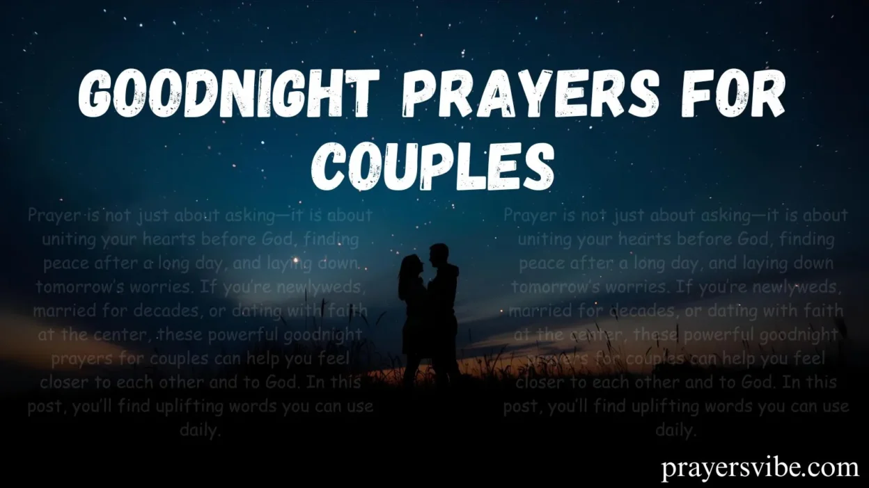 Goodnight Prayers for Couples