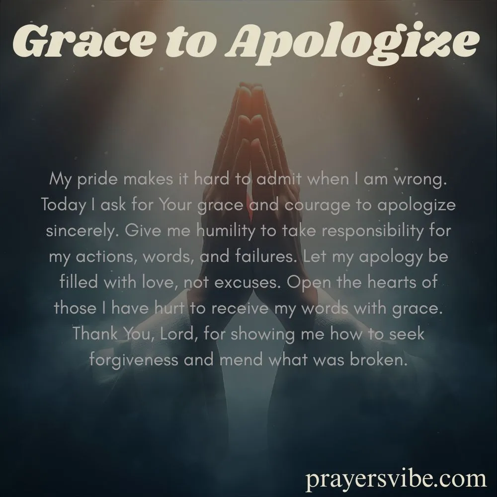 Grace to Apologize