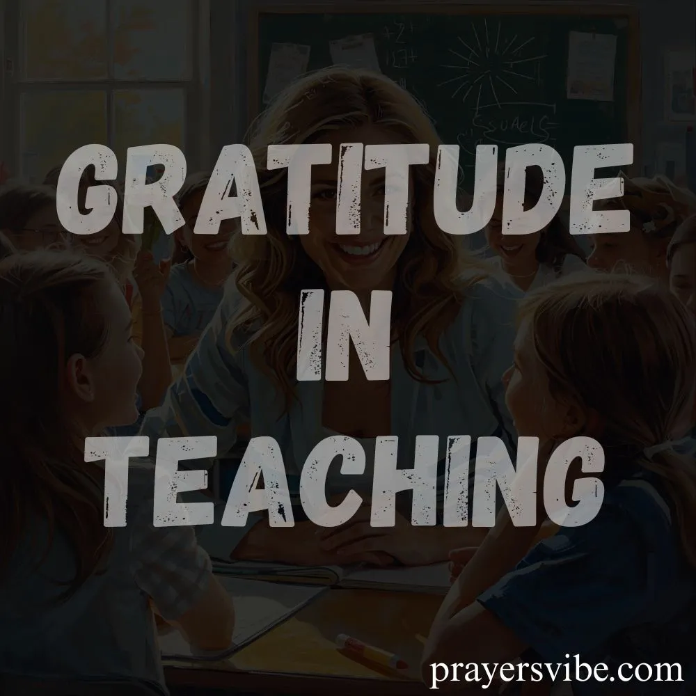 Gratitude in Teaching