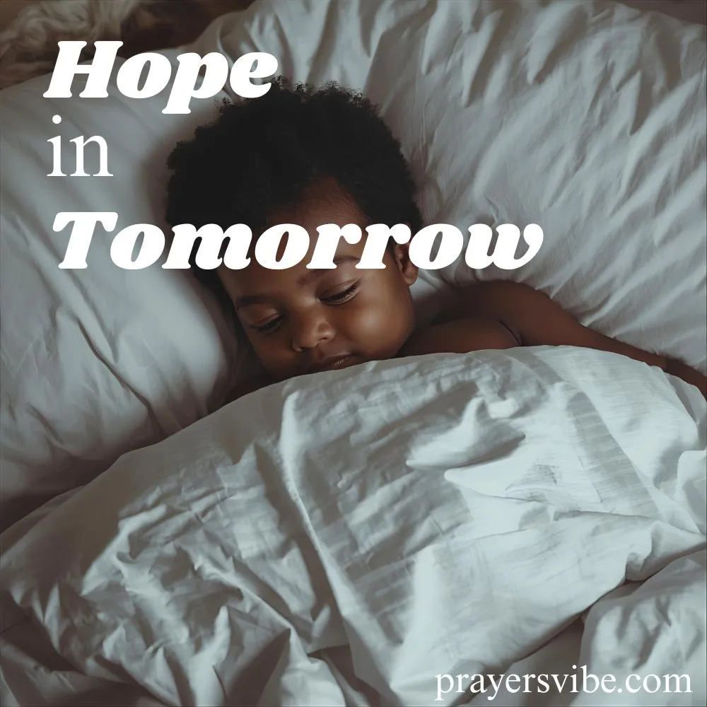 Prayer for Hope in Tomorrow
