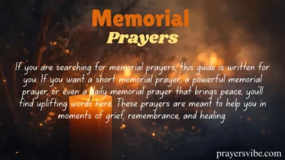 Memorial Prayers