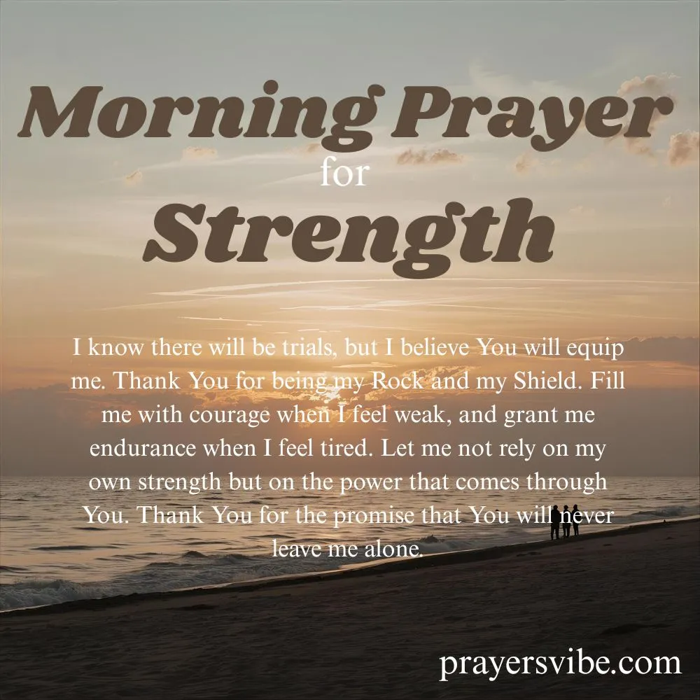 Morning Prayer for Strength