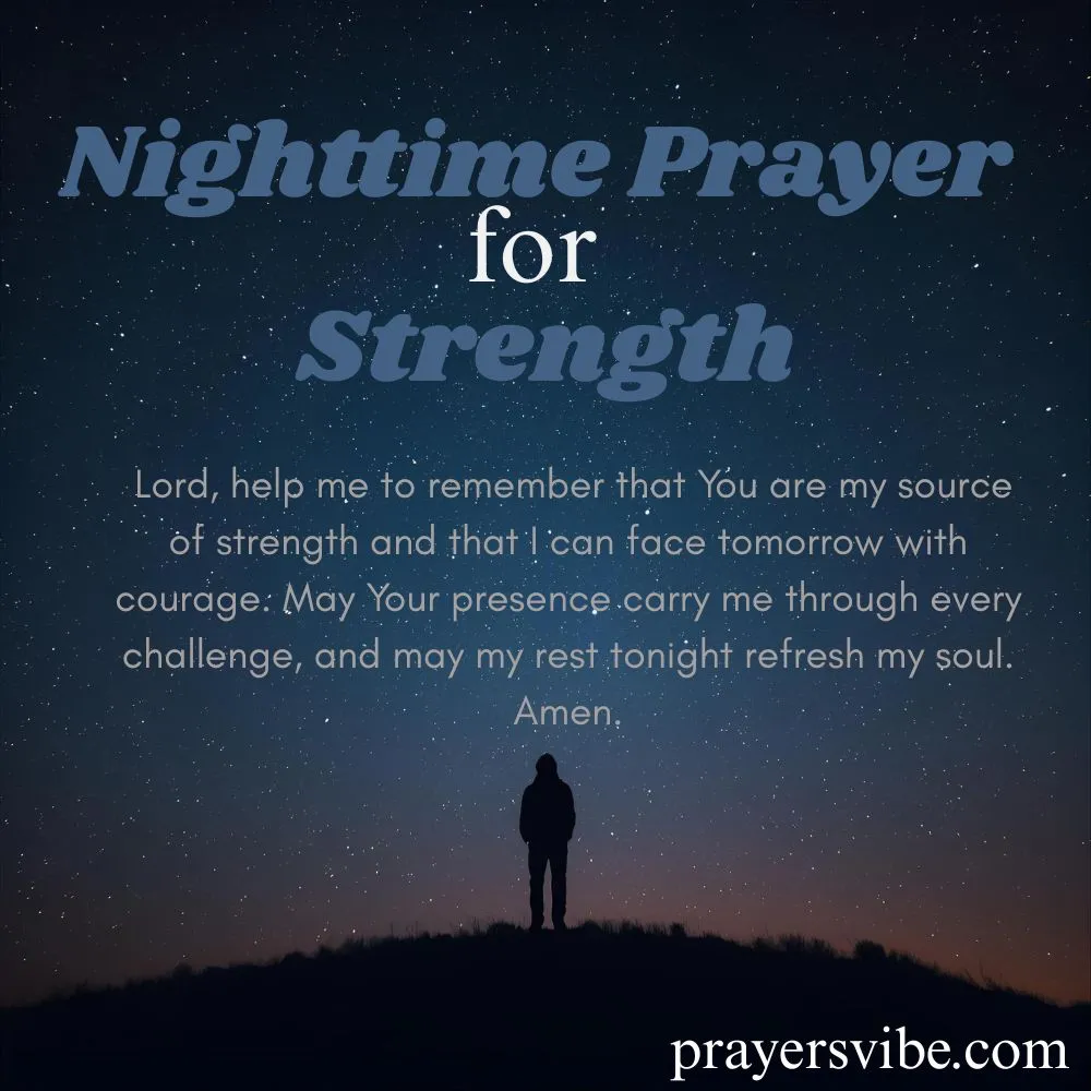 Nighttime Prayer for Strength