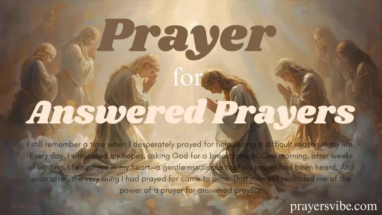 Prayer for Answered Prayers