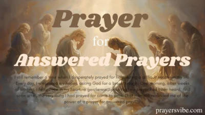 Prayer for Answered Prayers