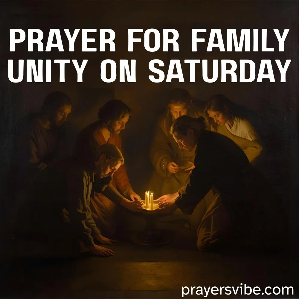 Prayer for Family Unity on Saturday