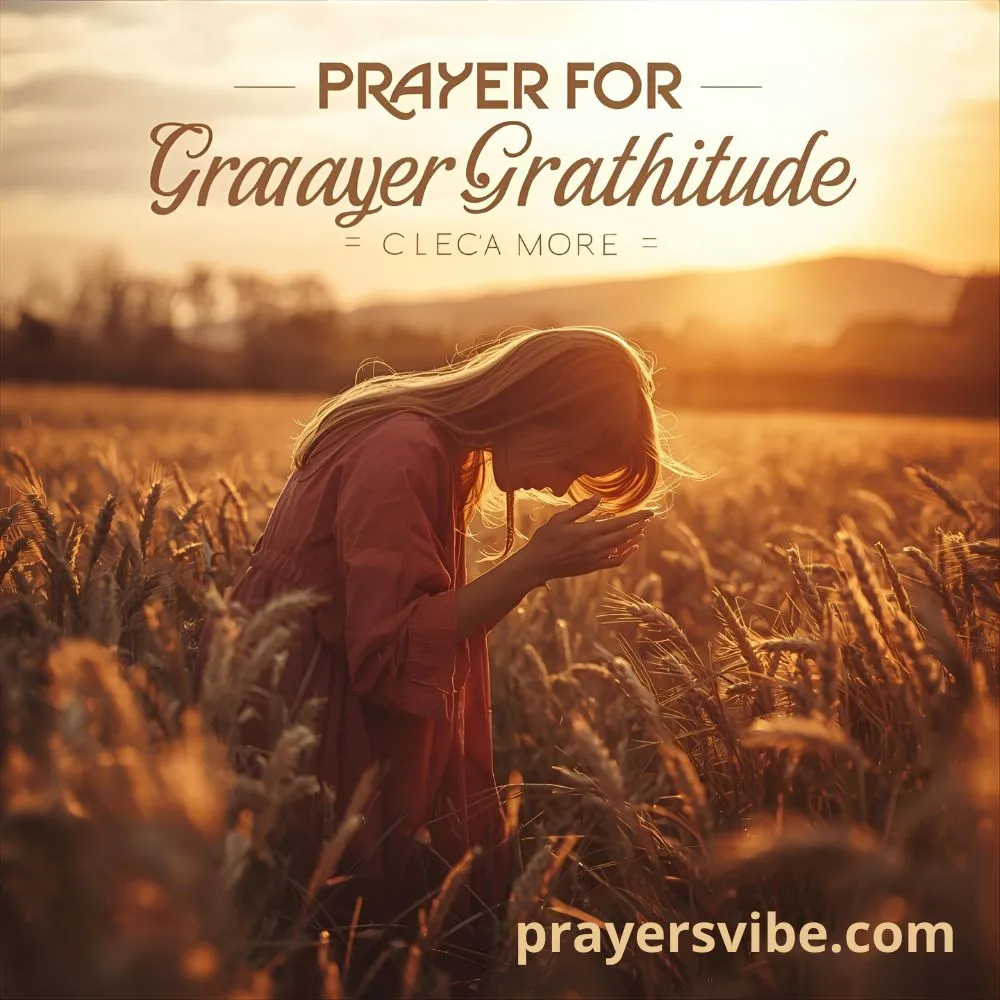 Prayer for Gratitude