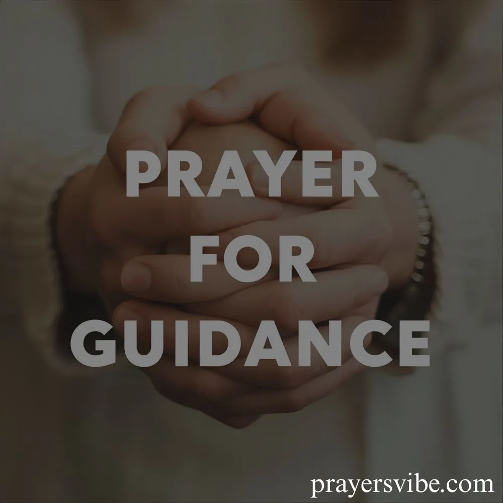Prayer for Guidance