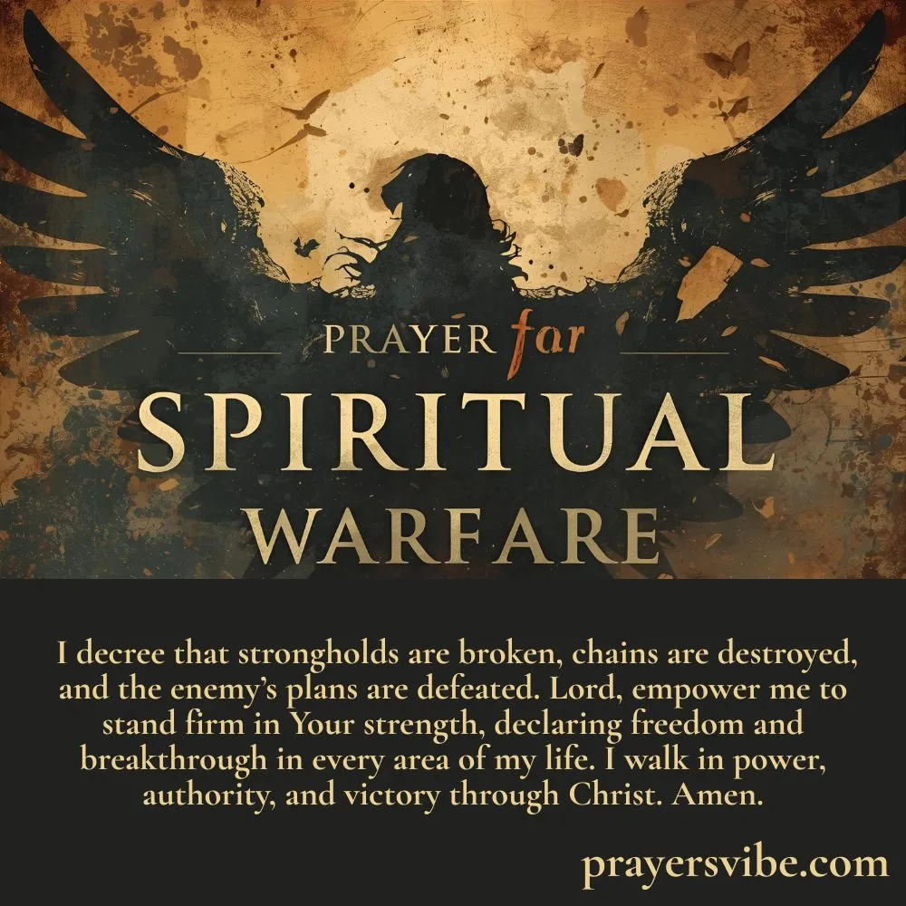 Prayer for Spiritual Warfare