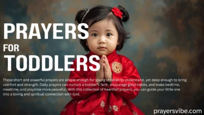 Prayers for Toddlers