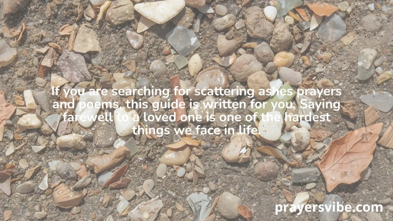 Scattering Ashes Prayers and Poems
