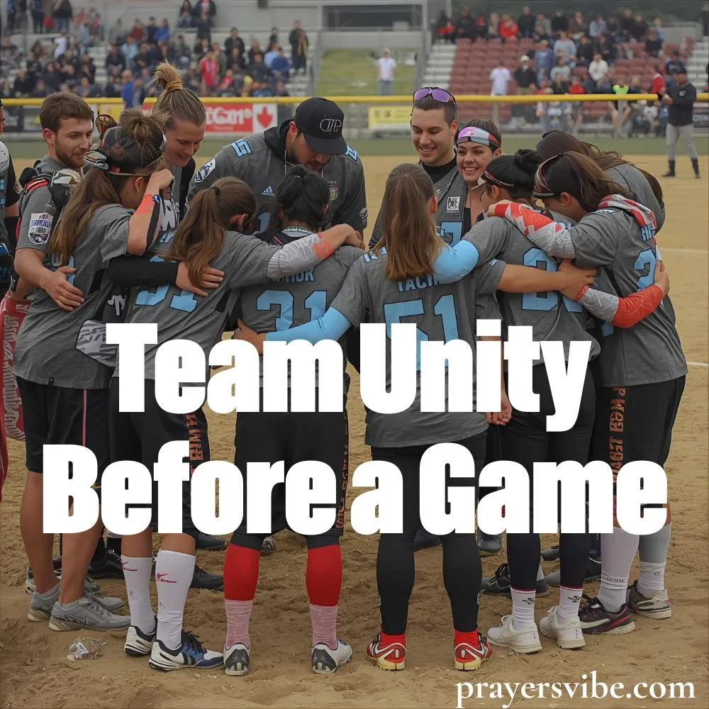 Team Unity Before a Game