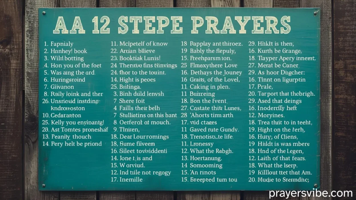 AA 12 Step Prayers