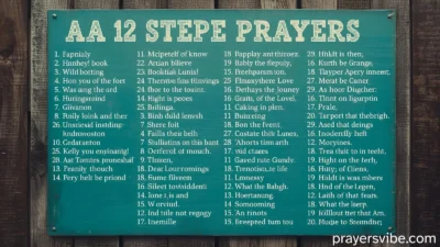 AA 12 Step Prayers