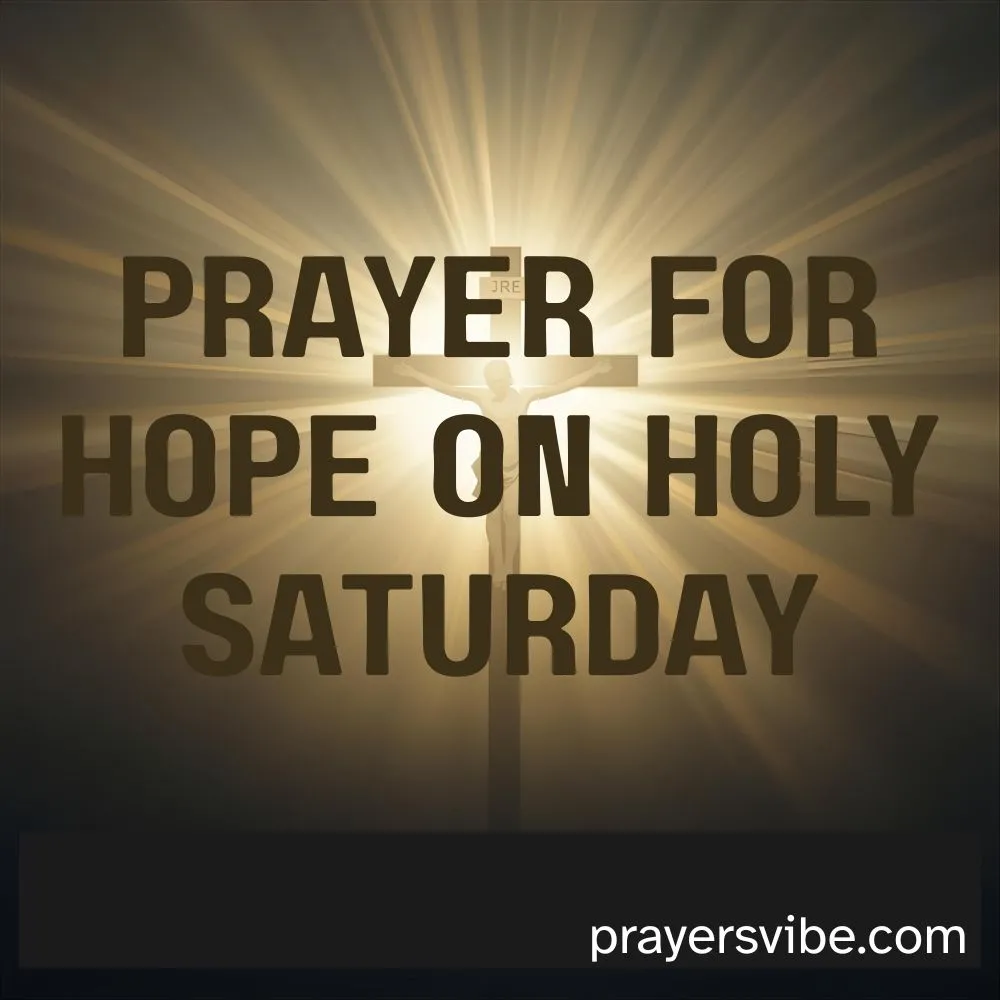 Hope on Holy Saturday