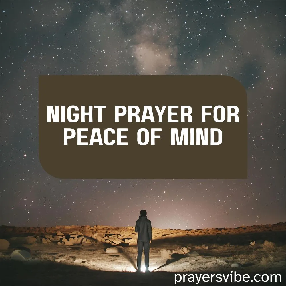 Night Prayer for Peace of Mind