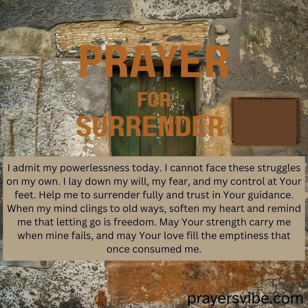 Prayer for Surrender