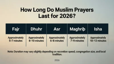 How Long Do Muslim Prayers Last