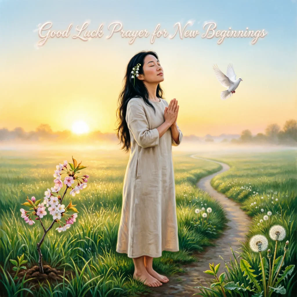 Good Luck Prayer for New Beginnings