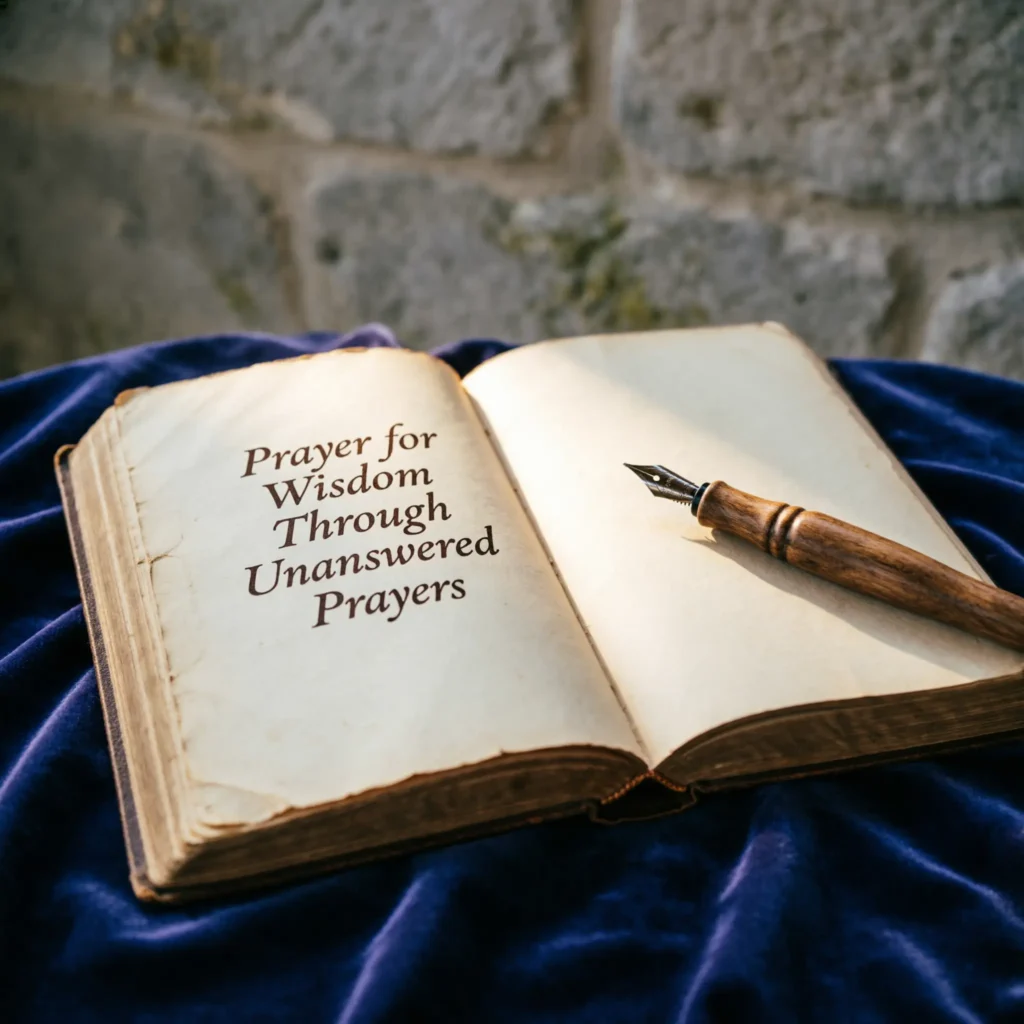 Prayer for Wisdom Through Unanswered Prayers