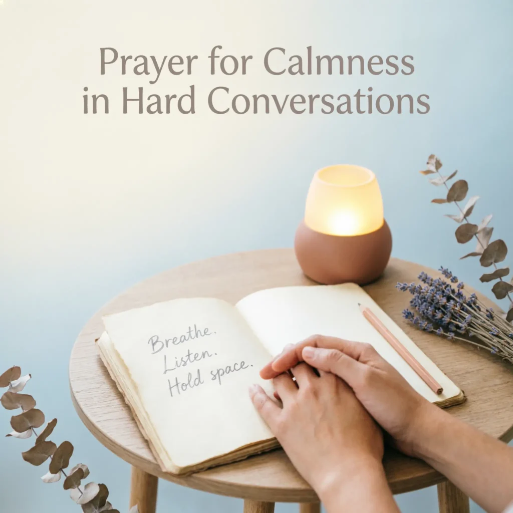 Prayer for Calmness in Hard Conversations