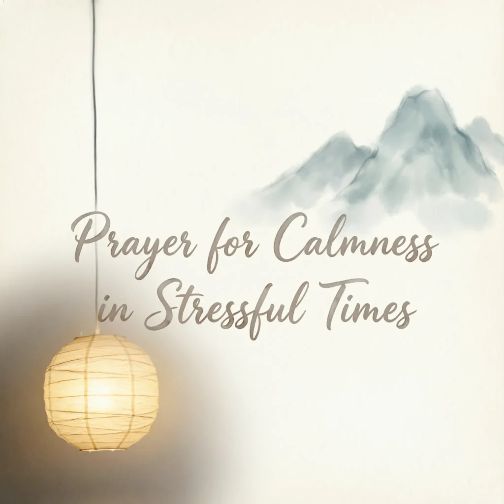Prayer for Calmness in Stressful Times