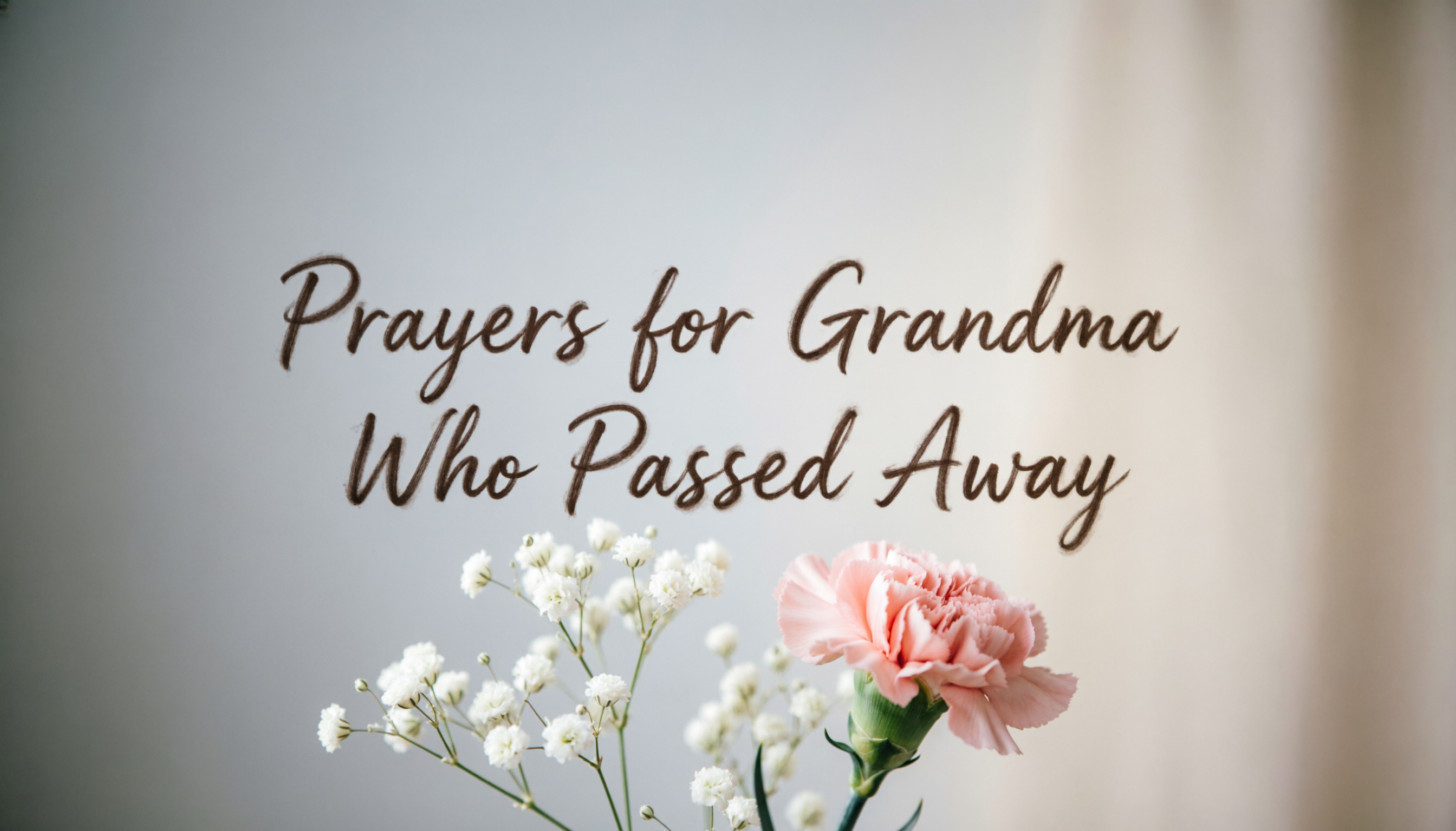 Prayers for Grandma Who Passed Away