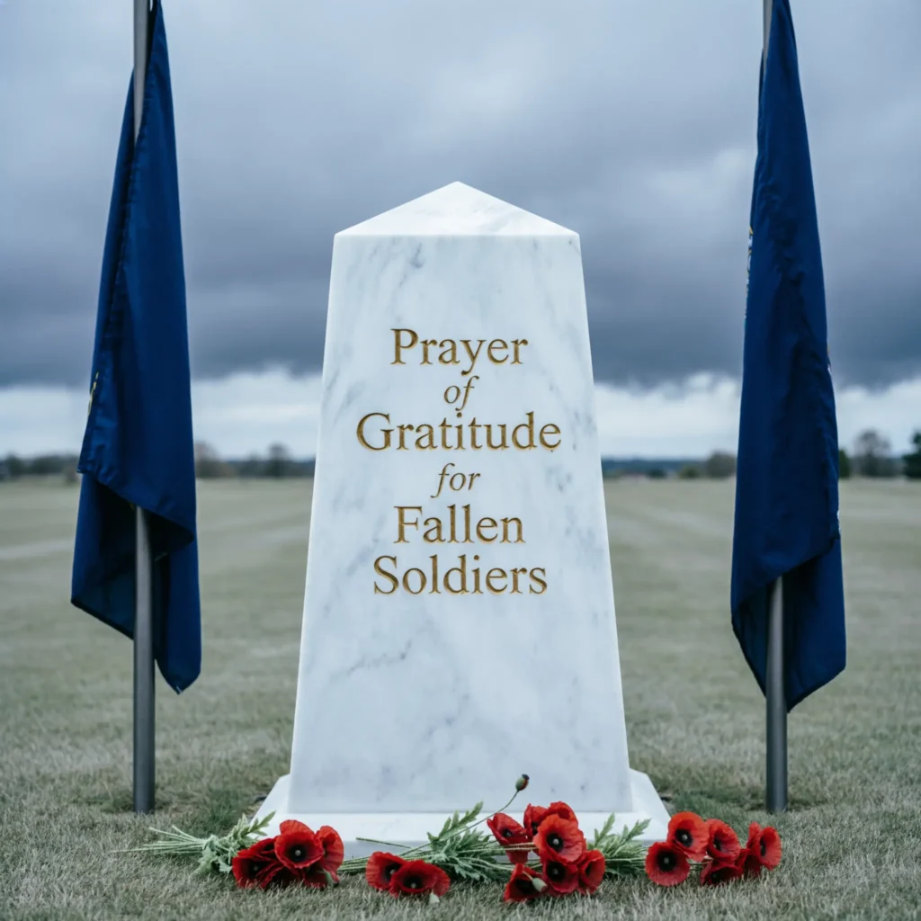 Prayer of Gratitude for Fallen Soldiers