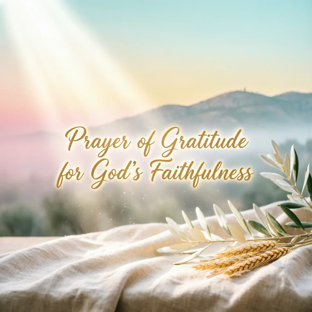 Prayer of Gratitude for God’s Faithfulness