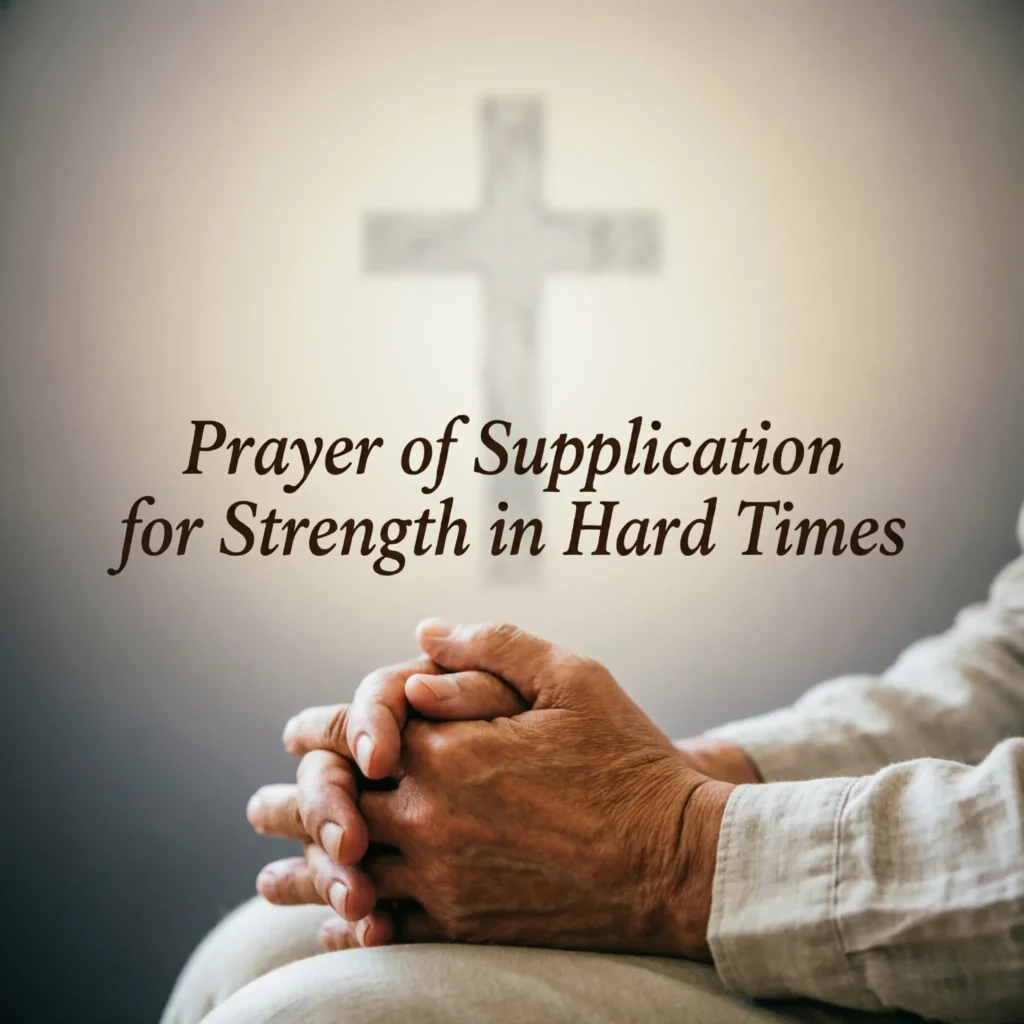 Prayer of Supplication for Strength in Hard Times