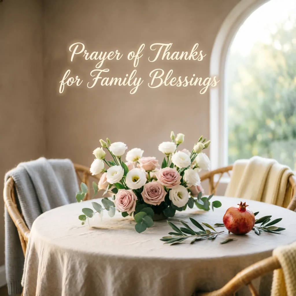 Prayer of Thanks for Family Blessings