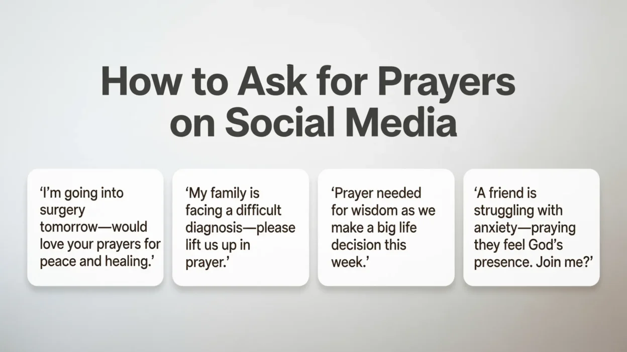 How to Ask for Prayers on Social Media Examples
