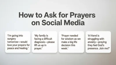How to Ask for Prayers on Social Media Examples