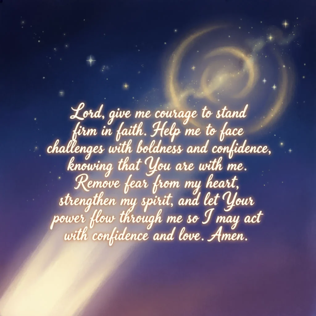 Prayer for Courage and Boldness