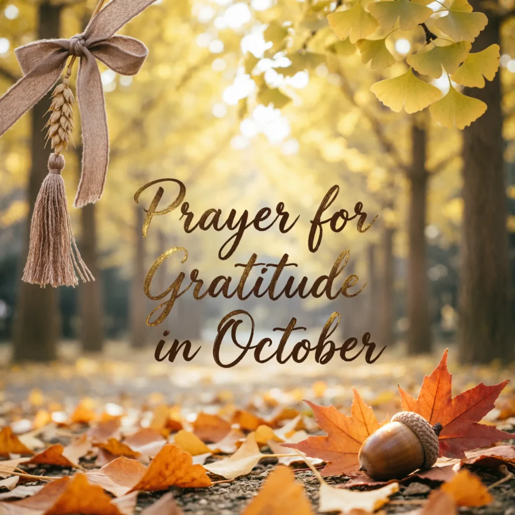 Prayer for Gratitude in October