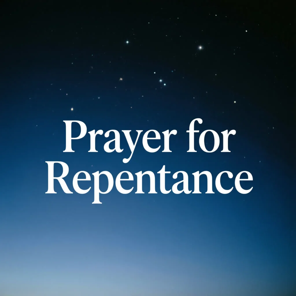 Prayer for Repentance