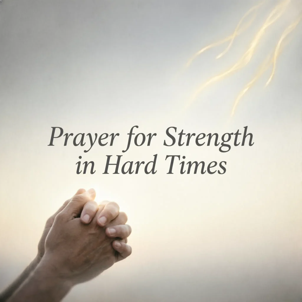 Prayer for Strength in Hard Times