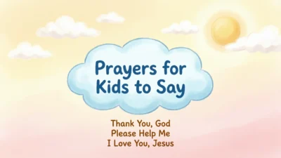 Prayers for Kids to Say