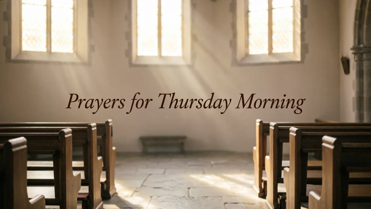 Prayers for Thursday Morning