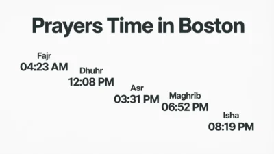 Prayers Time in Boston