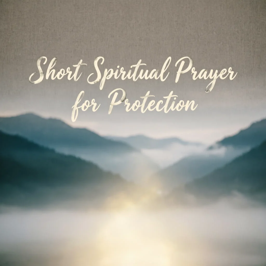 Short Spiritual Prayer for Protection