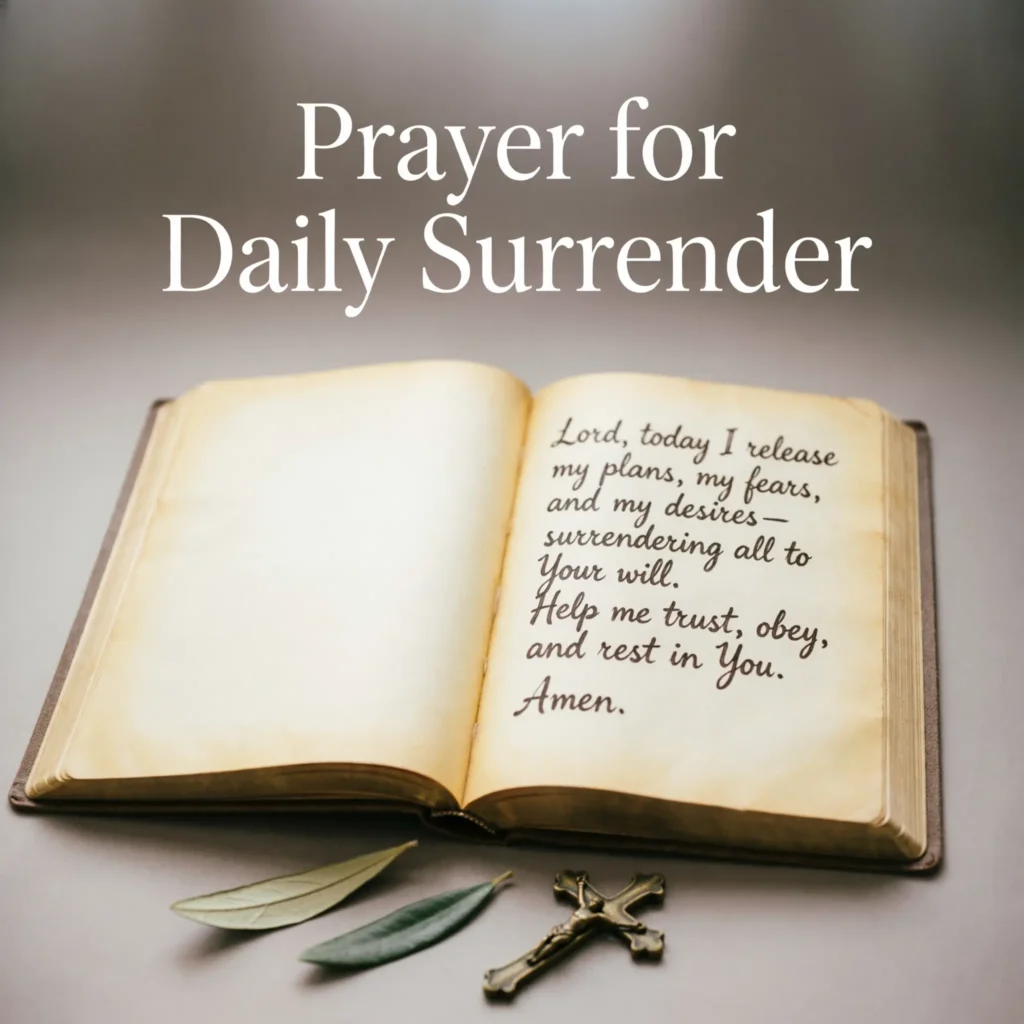 Prayer for Daily Surrender